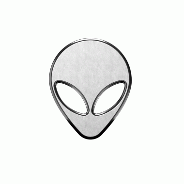 gerçekçi metal uzaylı simgesi