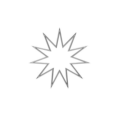 yıldız simgesi vektör illüstrasyon logo şablonu tasarımı