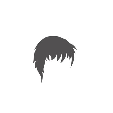 saç vektörü logo şablonu