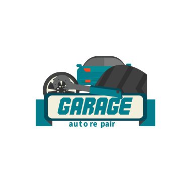 araba servisi logo simgesi tasarımı