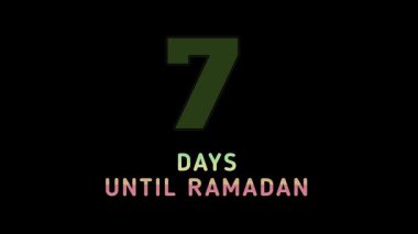 Ramazan metin canlandırmasına günler