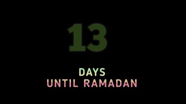 Ramazan metin canlandırmasına günler