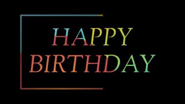 Siyah arka planda renkli konfetileri olan mutlu yıllar..