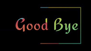 Güle güle. vektör illüstrasyonu.