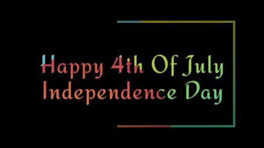 Amerika 'nın 4.' sü kutlu olsun. bağımsızlık günü.
