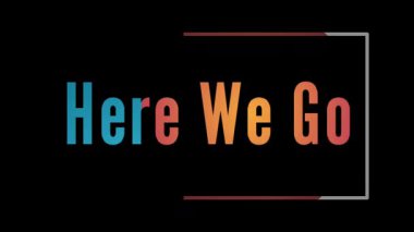 Başla bakalım. renkli modern tasarım