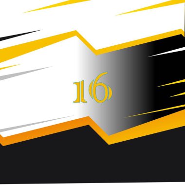 yıl modern doğum günü pankartı vektör illüstrasyon tasarımı.