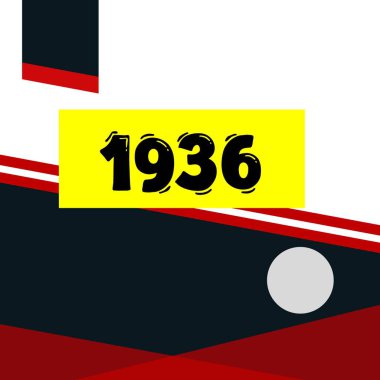 yıl modern doğum günü pankartı vektör illüstrasyon tasarımı.