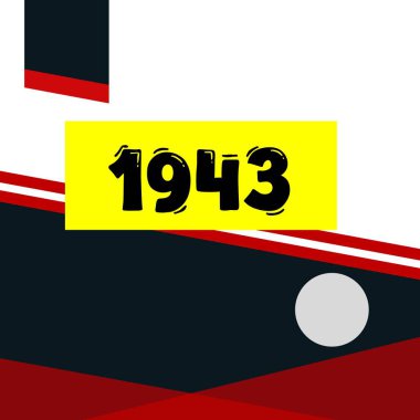 yıl modern doğum günü pankartı vektör illüstrasyon tasarımı.