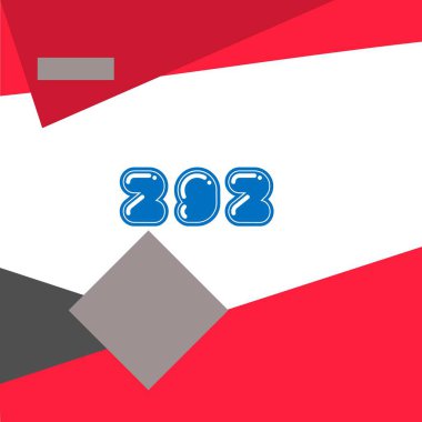 yıl modern doğum günü pankartı vektör illüstrasyon tasarımı.