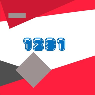 yıl modern doğum günü pankartı vektör illüstrasyon tasarımı.