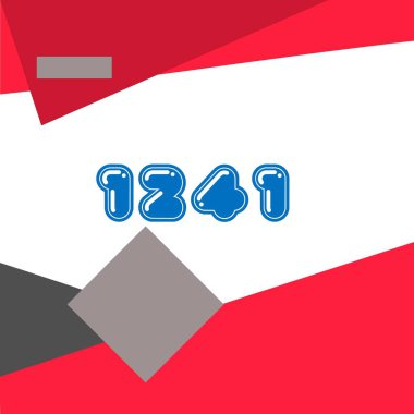 yıl modern doğum günü pankartı vektör illüstrasyon tasarımı.