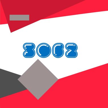 yıl modern doğum günü pankartı vektör illüstrasyon tasarımı.