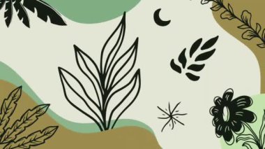 animasyon arkaplan boho tarzı modern estetik arkaplan