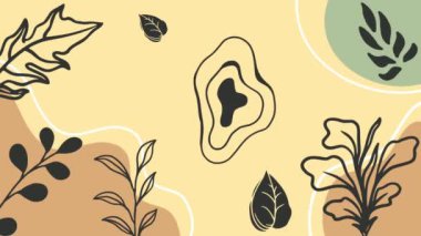 animasyon arkaplan boho tarzı modern estetik arkaplan