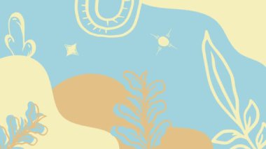 animasyon arkaplan boho tarzı modern estetik arkaplan