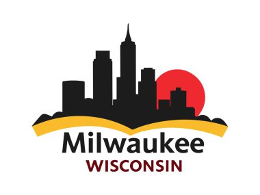Milwaukee, Wisconsin 'in ufuk çizgisinin eşsiz vektör çizimi, peynir kaması, yuvarlanan tepeler ve tarım arazisi. Seyahat rehberleri, turizm kampanyaları ya da Ortabatı temalı tasarımlar için mükemmel. Başlıklar arasında Milwaukee 'nin kentsel mimarisi de yer alıyor 