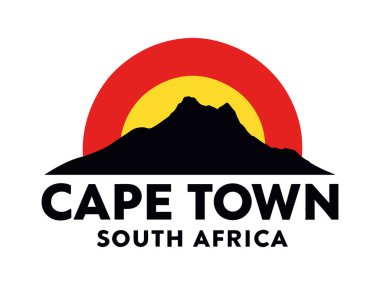 Cape Town, Güney Afrika 'daki Masa Dağı' nın çarpıcı vektör illüstrasyonunda bir bulut tabakası ve canlı günbatımı yer alıyor. Seyahat rehberleri, turizm kampanyaları ya da doğa temalı tasarımlar için mükemmel. Önemli noktalar arasında ikonik dağ ve sıcak, parlak...