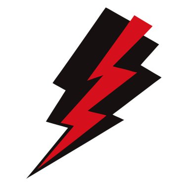 Siber güvenliği, veri ihlallerini ve dijital tehditleri temsil eden kırmızı çizgili bir siyah cıvata. Güvenlik temaları ve incinebilirlik kavramları için ideal.