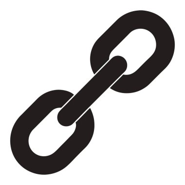 Teknoloji, iş ve dijital pazarlama projeleri için dijital bağlantıyı, web bağlantılarını ve çevrimiçi ağı sembolize eden modern bir siyah bağlantı zinciri..