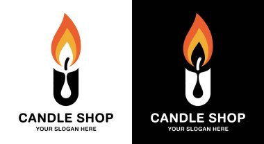 Karamsar, siyah bir logo mum fitilini eriten mum damlacıklarıyla birleştirerek esnaf mumu üreticileri ve butik mum dükkanları için mükemmelleştiriyor atmosferik tasarım el yapımı mumların sıcak parıltısını yakalıyor.