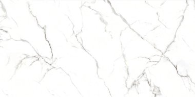 Carrara Heykeli beyaz mermer desenli arka plan, gri çizgili parlak mermer, İtalyan katedral taş deseni, iç mutfak veya banyo tasarımı, seramik dijital baskı fayans