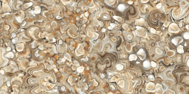 Bej ve turuncu mermer desenli arka plan, iç dekorasyon için yaratıcı doğal taş deseni. Canlı renkler ve karmaşık detaylar görsel olarak çekici bir temsil oluşturur..