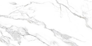 Lüks beyaz mermer desen ve arkaplan, otantik ve gerçek yüksek çözünürlüklü doğal taş, gri eşsiz damar deseni, ve seramik karo baskı tasarımı için cilalı kaplama.