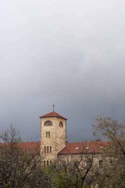 İsrail, Kudüs 'teki Alman Kolonisi semtindeki St. Charles Alman Bakımevi' nin dış görünüşü. 