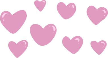 pembe aşk kalp karalama simgesi çizim dizaynı