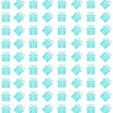 hediye kutusu deseni skyblue