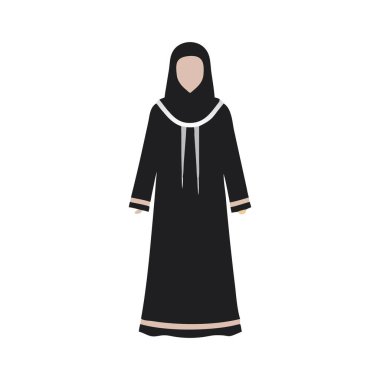 Abaya bir Orta Doğulu kadının geleneksel kıyafetleri.