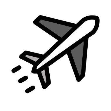 uçan uçak vektör simgesi