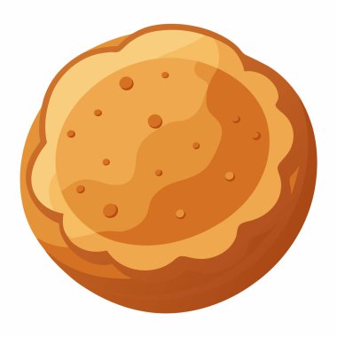 Beyaz arkaplanda izole edilmiş tarçınlı tarçınlı kurabiye vektör çizimi.