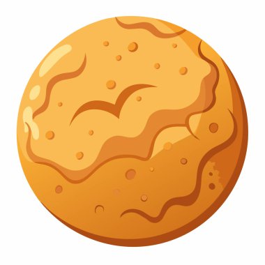 Beyaz arkaplanda izole edilmiş tarçınlı tarçınlı kurabiye vektör çizimi.