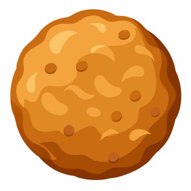 Beyaz arkaplanda izole edilmiş tarçınlı tarçınlı kurabiye vektör çizimi.