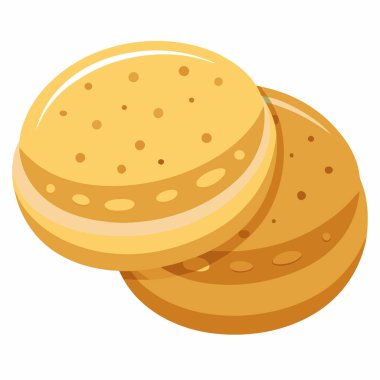 Beyaz arkaplanda izole edilmiş Arepas vektör illüstrasyonu.