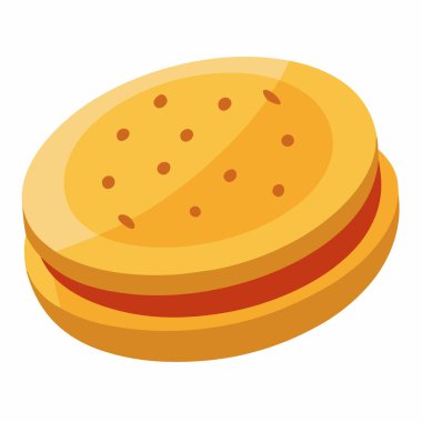 Beyaz arkaplanda izole edilmiş Arepas vektör illüstrasyonu.