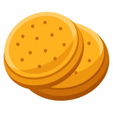 Beyaz arkaplanda izole edilmiş Arepas vektör illüstrasyonu.