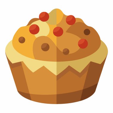 Ekmek Pudingi çizimi beyaz arkaplanda izole edildi.