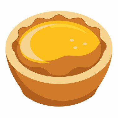 Crme Brle vektör çizimi beyaz arkaplanda izole edildi.