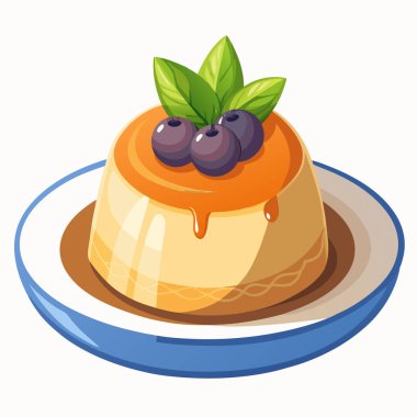 Panna Cotta vektör illüstrasyonuName.