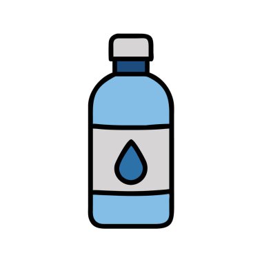 Yeniden kullanılabilir su şişesi ikonu vektörü