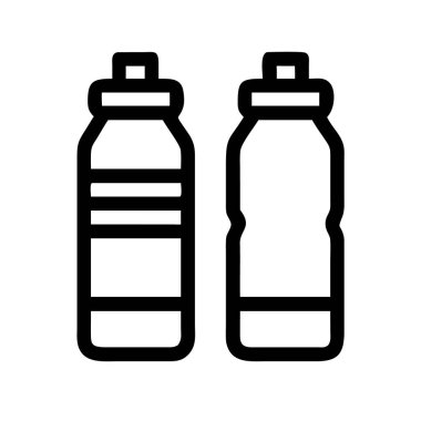 Yeniden kullanılabilir su şişesi ikonu vektörü
