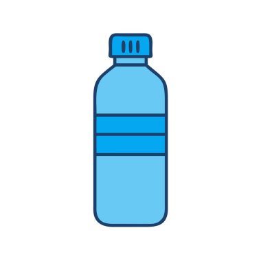 Yeniden kullanılabilir su şişesi ikonu vektörü