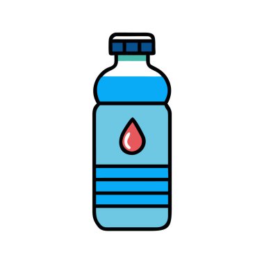 Yeniden kullanılabilir su şişesi ikonu vektörü