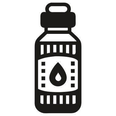 Yeniden kullanılabilir su şişesi ikonu vektörü