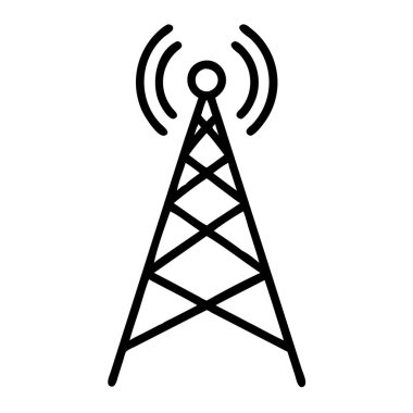 radyo kulesi simge vektör