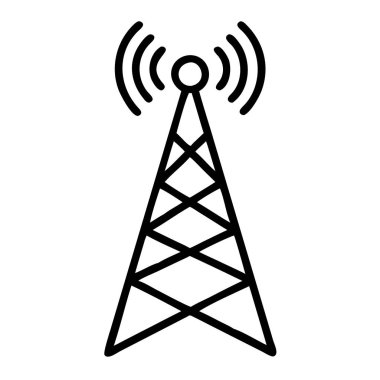 radyo kulesi simge vektör