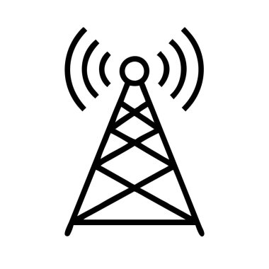 radyo kulesi simge vektör